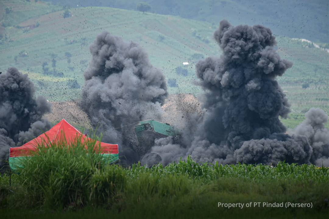 Haliatech Mensupport ITB Dalam Uji Ledak Ranjau Terhadap Ranpur Anoa Bersama Pindad